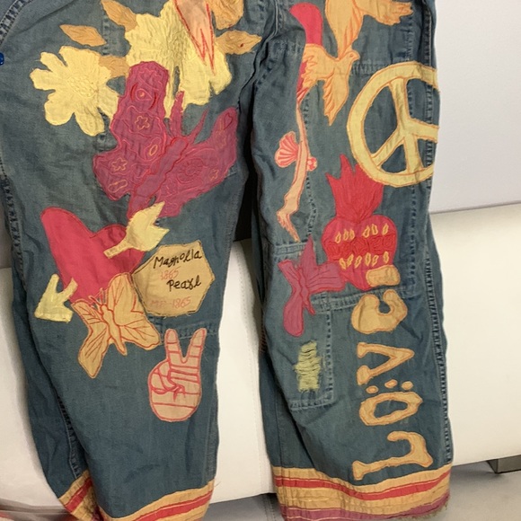 Magnolia Pearl Colorful Denim Overalls - Picture 5 of 9